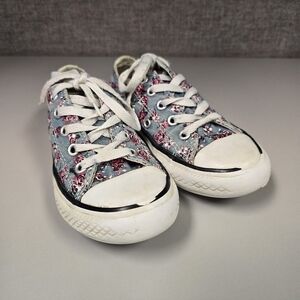 Converse floral print gray shoes Size 12